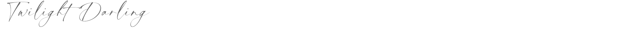 Sample characters Twilight Darling Font
